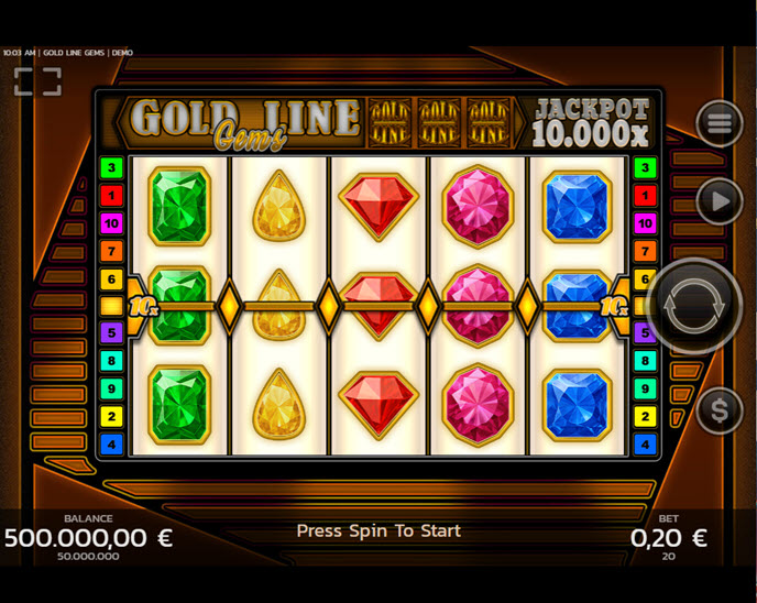 gold line gems