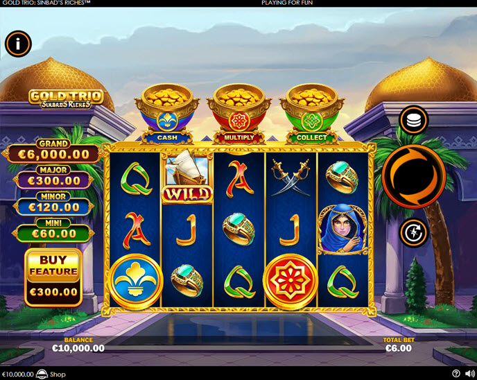 gold trio: sinbad’s riches