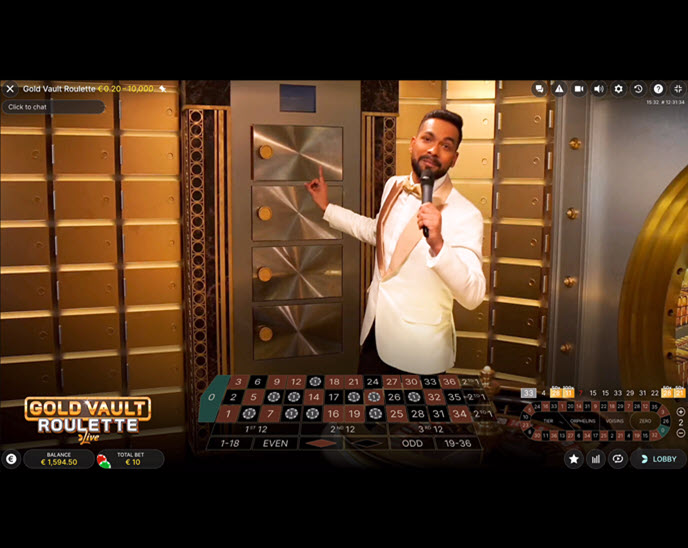 gold vault roulette