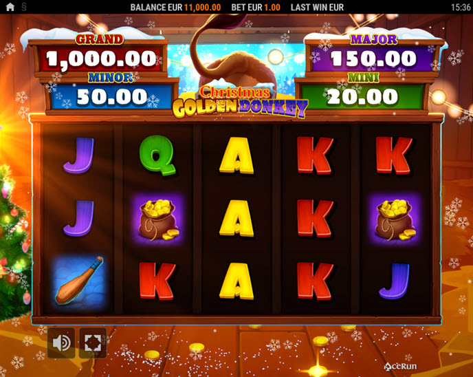 golden donkey xmas
