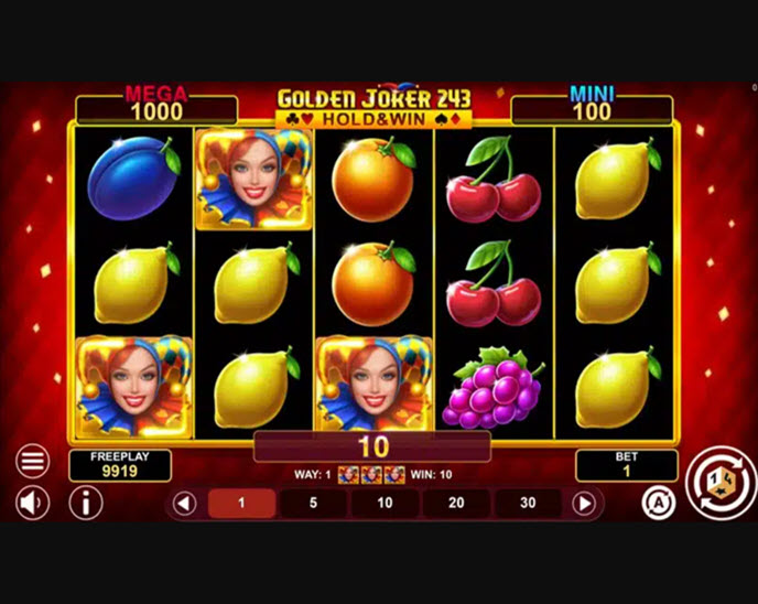 golden joker 243 hold & win