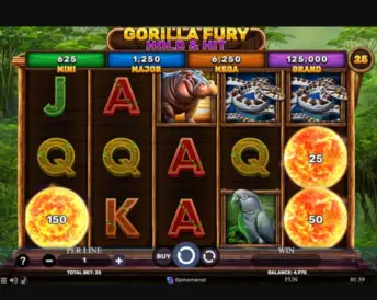 Gorilla Fury Hold & Hit