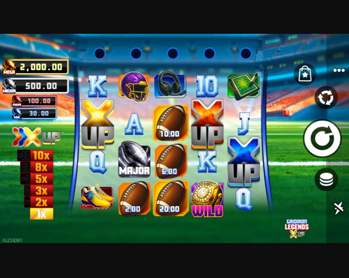 gridiron legends x up