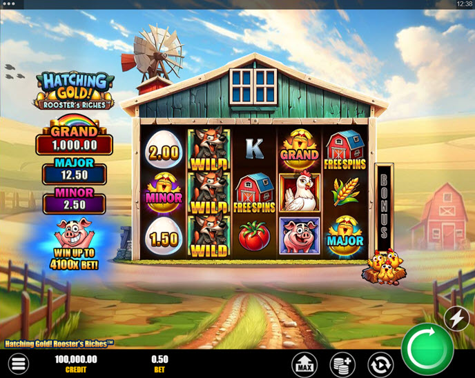 hatching gold! rooster’s riches