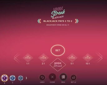high streak blackjack