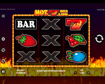 hot 7 hold and spin