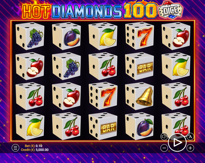 hot diamonds 100 dice