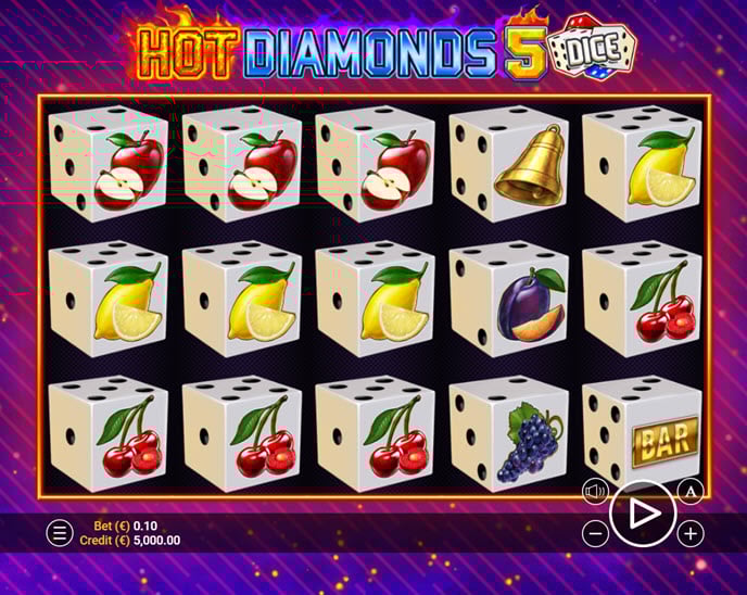 hot diamonds 5 dice