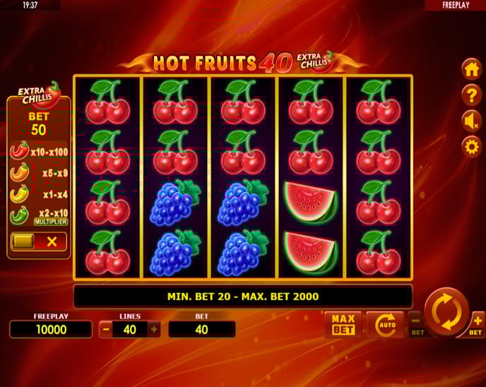 hot fruits 40 extra chillis