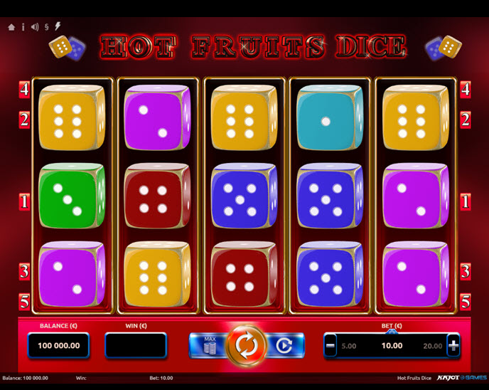 hot fruits dice