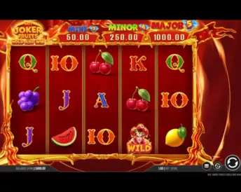 hot joker fruits: hold and win