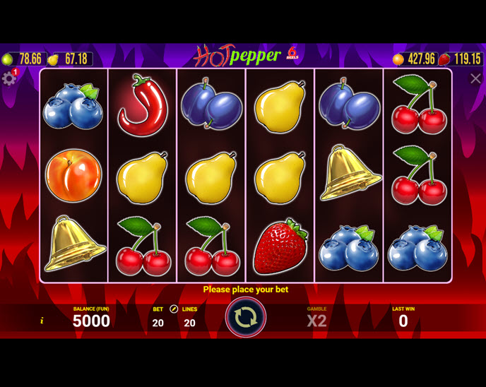 hot pepper 6 reels