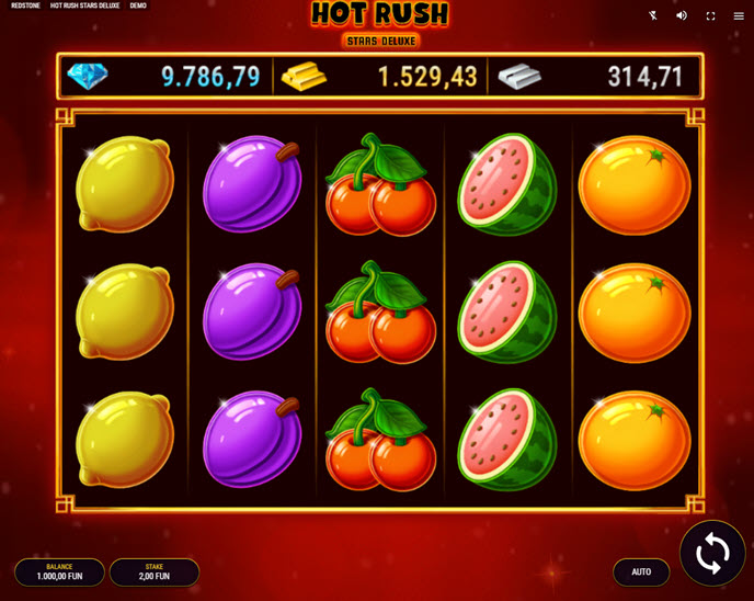 hot rush stars deluxe