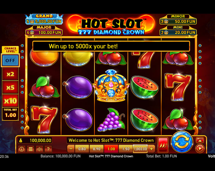hot slot: 777 diamond crown