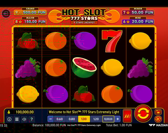 hot slot: 777 stars