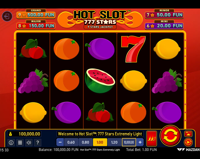 hot slot: 777 stars