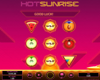 hot sunrise