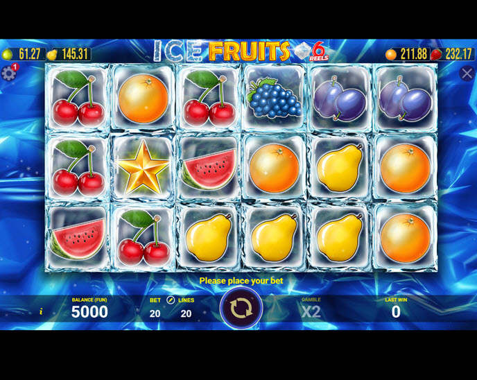 ice fruits 6 reels