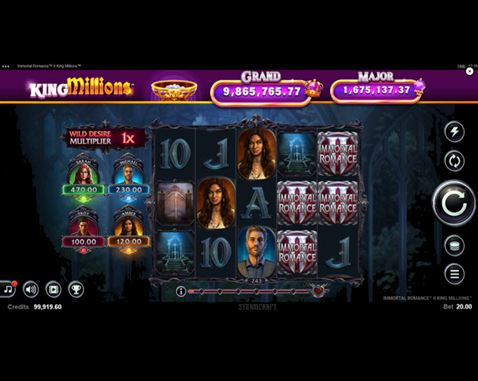 immortal romance 2 king millions
