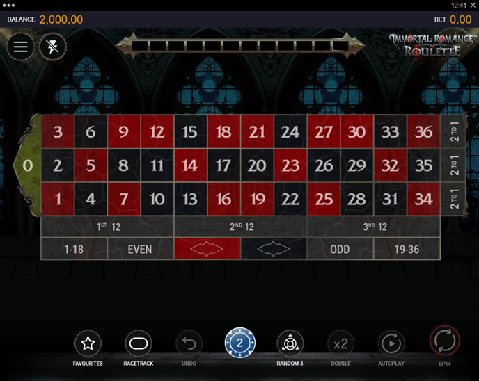 immortal romance roulette