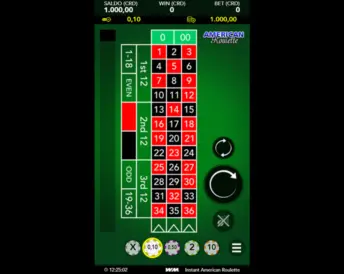 Instant American Roulette