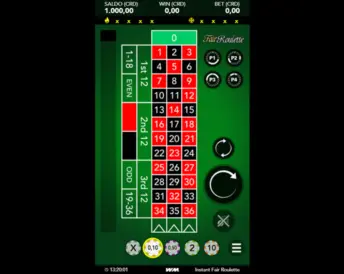 Instant Fair Roulette