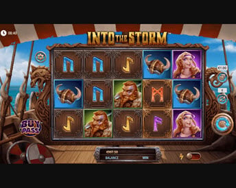 into the storm