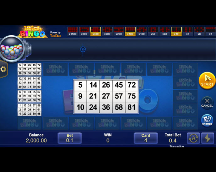 irich bingo (tada gaming)