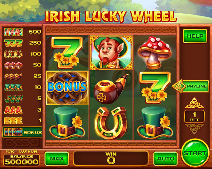 irish lucky wheel (3×3)
