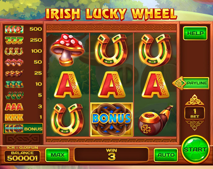 irish lucky wheel (pull tabs)