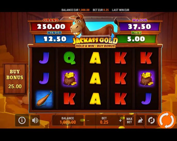 jackass gold hold & win