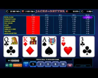 Jacks or Better Poker (Amusnet)