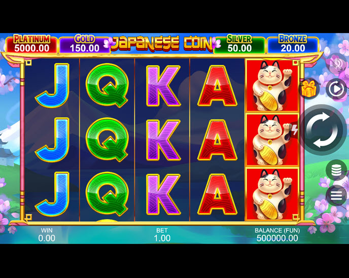 japanese coin: hold the spin
