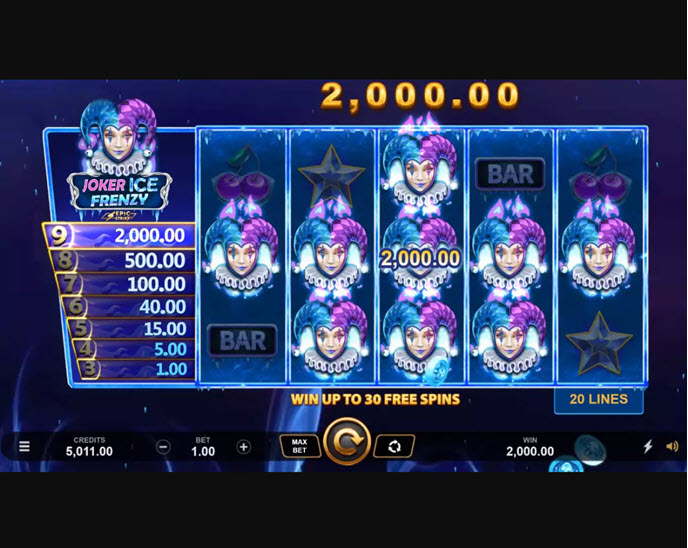 joker ice frenzy epic strike