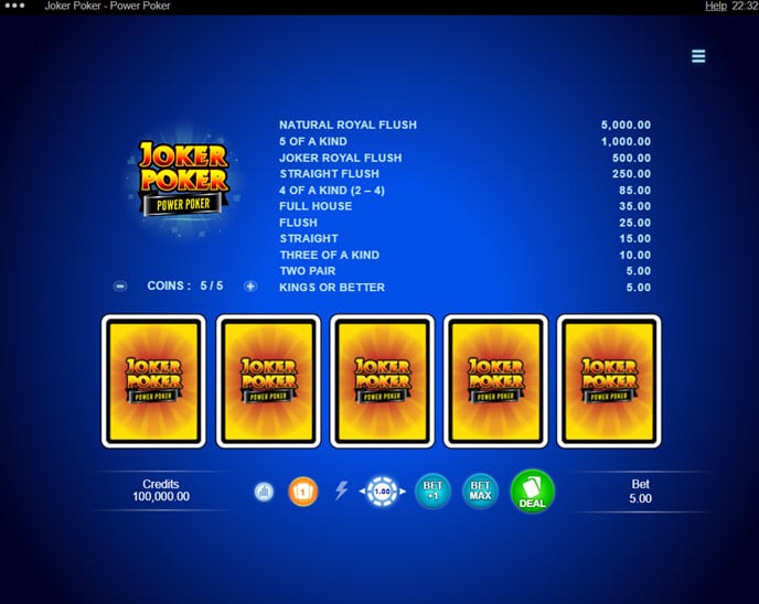 joker poker – power poker