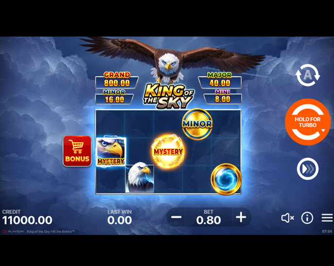 king of the sky: hit the bonus
