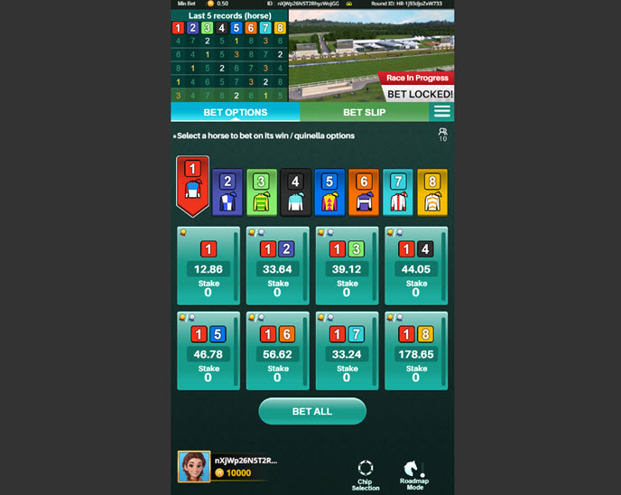km virtual horse racing