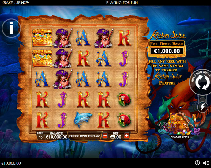 kraken spins