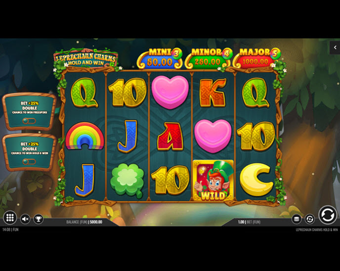 leprechaun charms hold and win