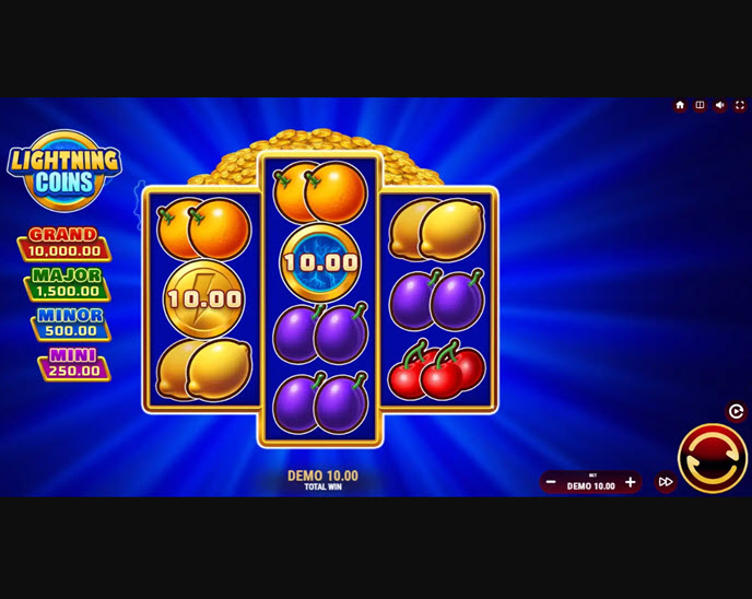 lightning coins hold and spin