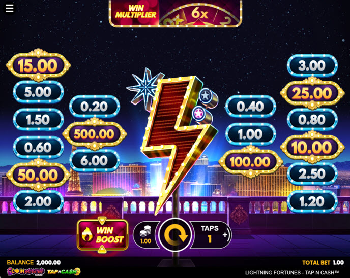 lightning fortunes - tap n cash