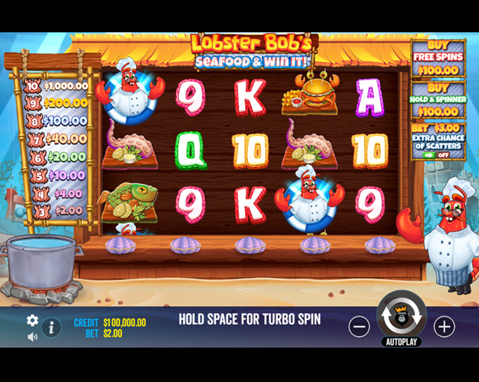 lobster bob’s sea food and win it