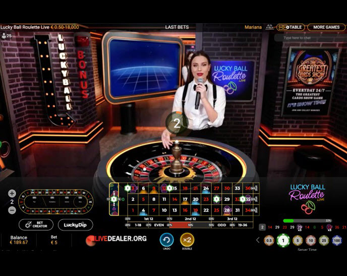 lucky ball roulette live