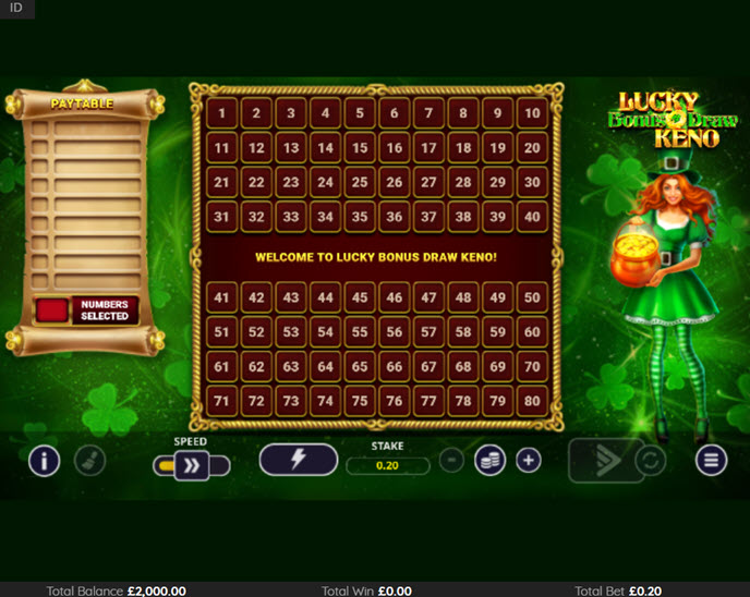lucky bonus draw keno