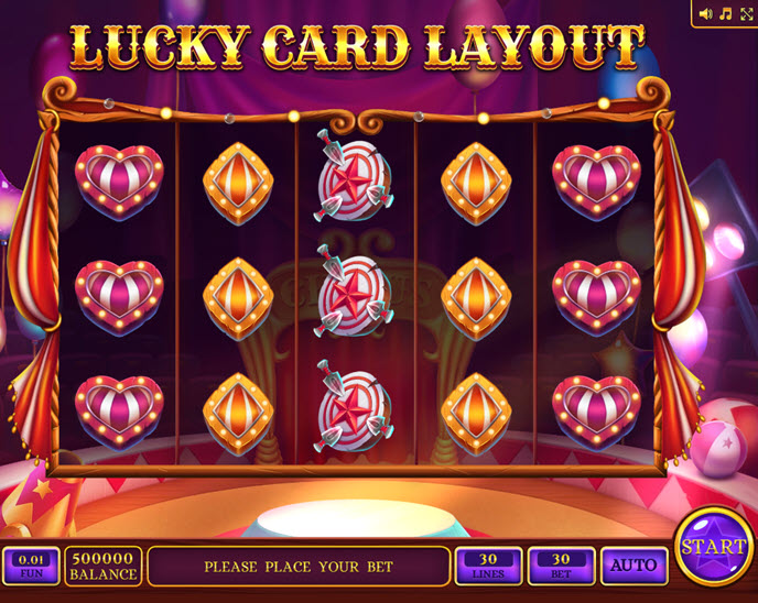 lucky card layout