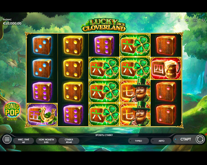 lucky cloverland dice