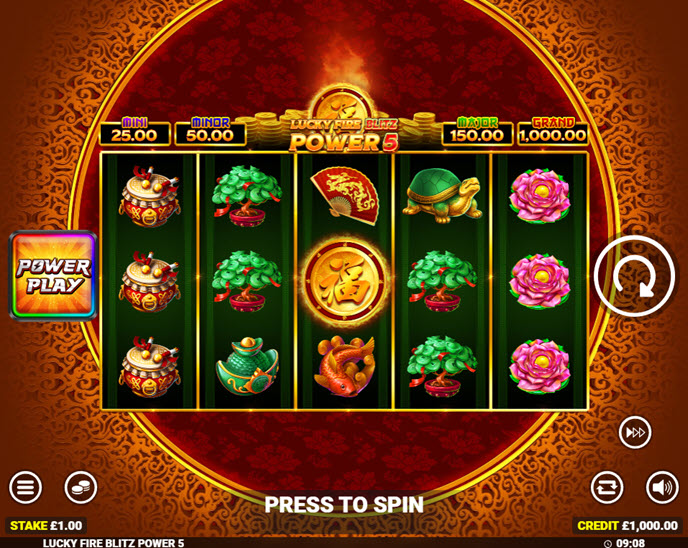 lucky fire blitz power 5