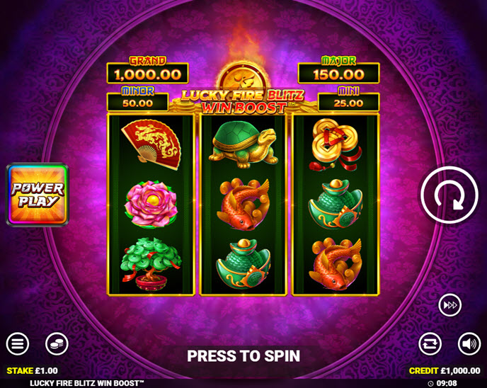 lucky fire blitz win boost
