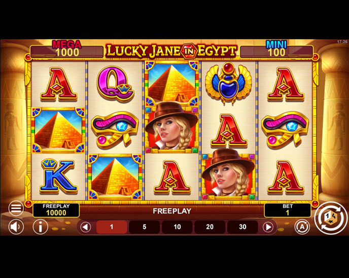 lucky jane in egypt hold & win