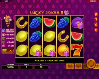 Lucky Joker 5 Extra Gifts